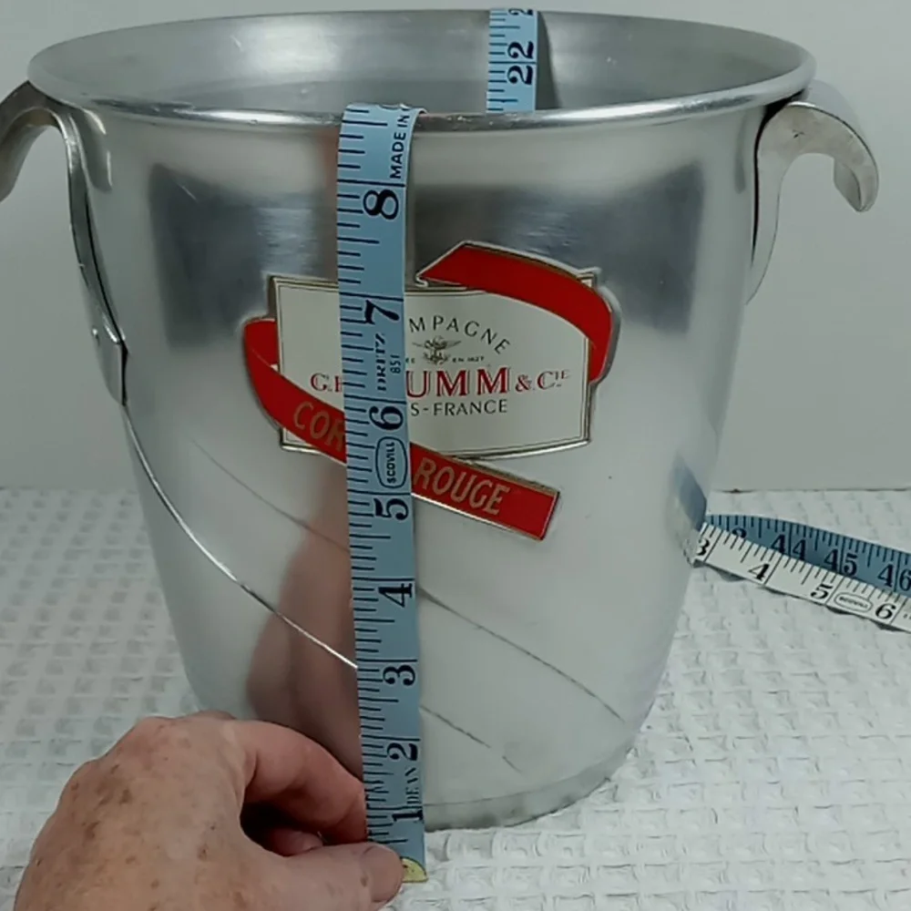 Vintage G.H. Mumm Cordon Rouge Aluminum Champagne/Ice Bucket